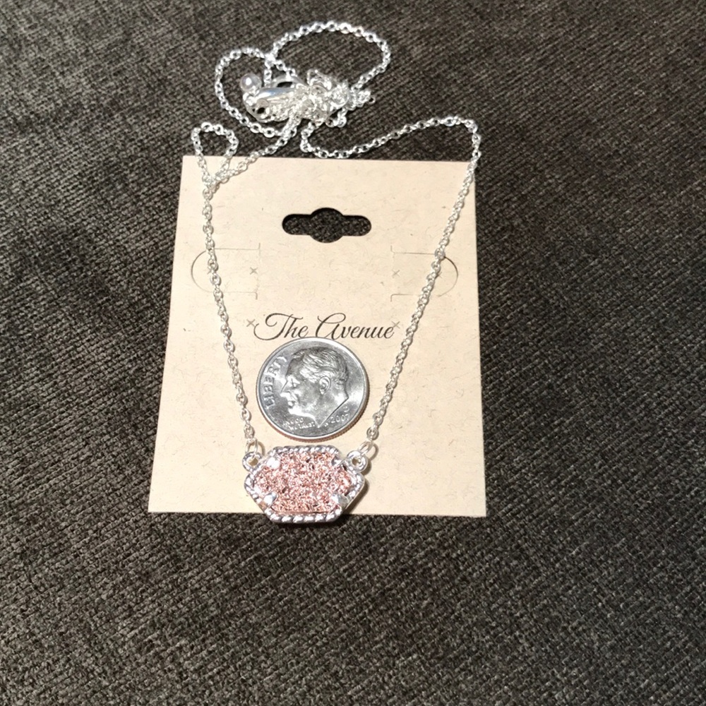 *SOLD* Beautiful Blush Druzy Quartz Necklace